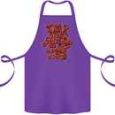 This Is What Awesome Looks Like Funny Cotton Apron 100% Organic Purple