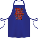 This Is What Awesome Looks Like Funny Cotton Apron 100% Organic Royal Blue