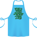This Is What Awesome Looks Like Funny Cotton Apron 100% Organic Turquoise