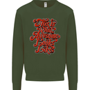 This Is What Awesome Looks Like Funny Kids Sweatshirt Jumper Forest Green