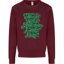 This Is What Awesome Looks Like Funny Kids Sweatshirt Jumper Maroon