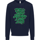 This Is What Awesome Looks Like Funny Kids Sweatshirt Jumper Navy Blue