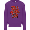 This Is What Awesome Looks Like Funny Kids Sweatshirt Jumper Purple