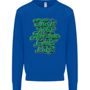 This Is What Awesome Looks Like Funny Kids Sweatshirt Jumper Royal Blue