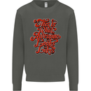 This Is What Awesome Looks Like Funny Kids Sweatshirt Jumper Storm Grey