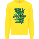 This Is What Awesome Looks Like Funny Kids Sweatshirt Jumper Yellow
