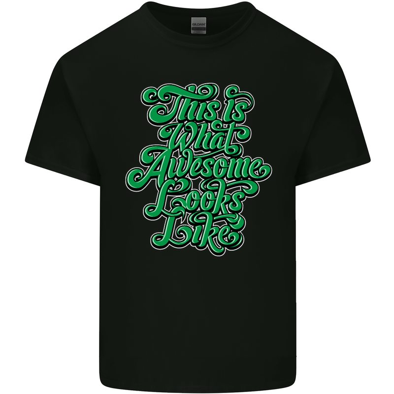 This Is What Awesome Looks Like Funny Kids T-Shirt Childrens Black