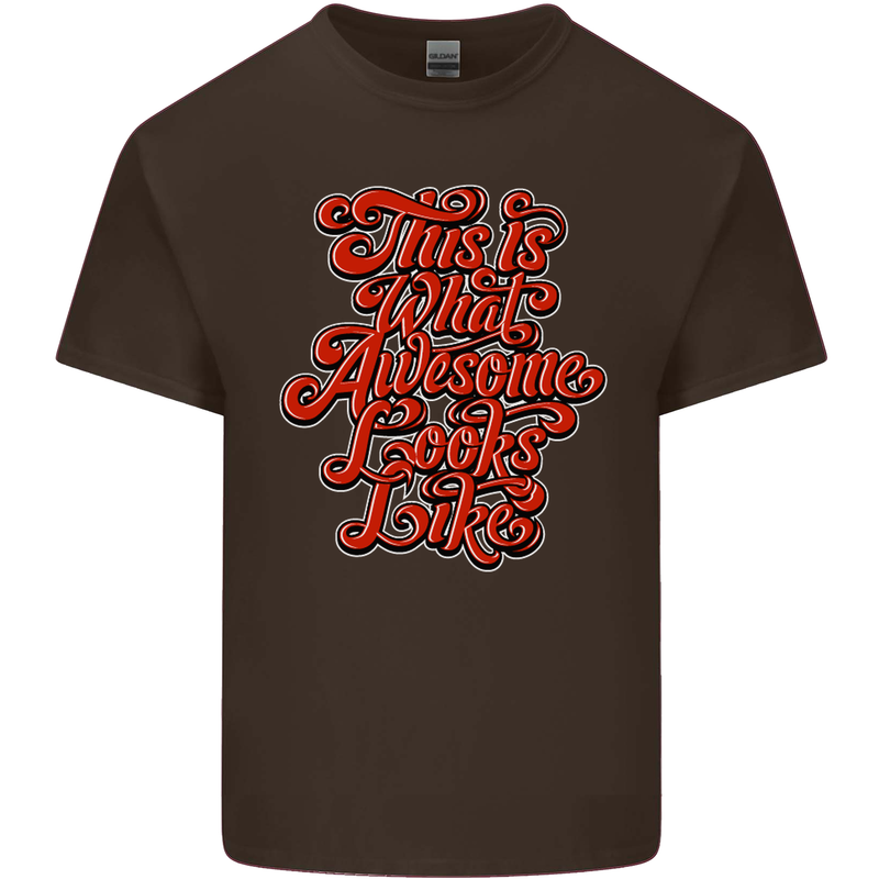 This Is What Awesome Looks Like Funny Kids T-Shirt Childrens Chocolate