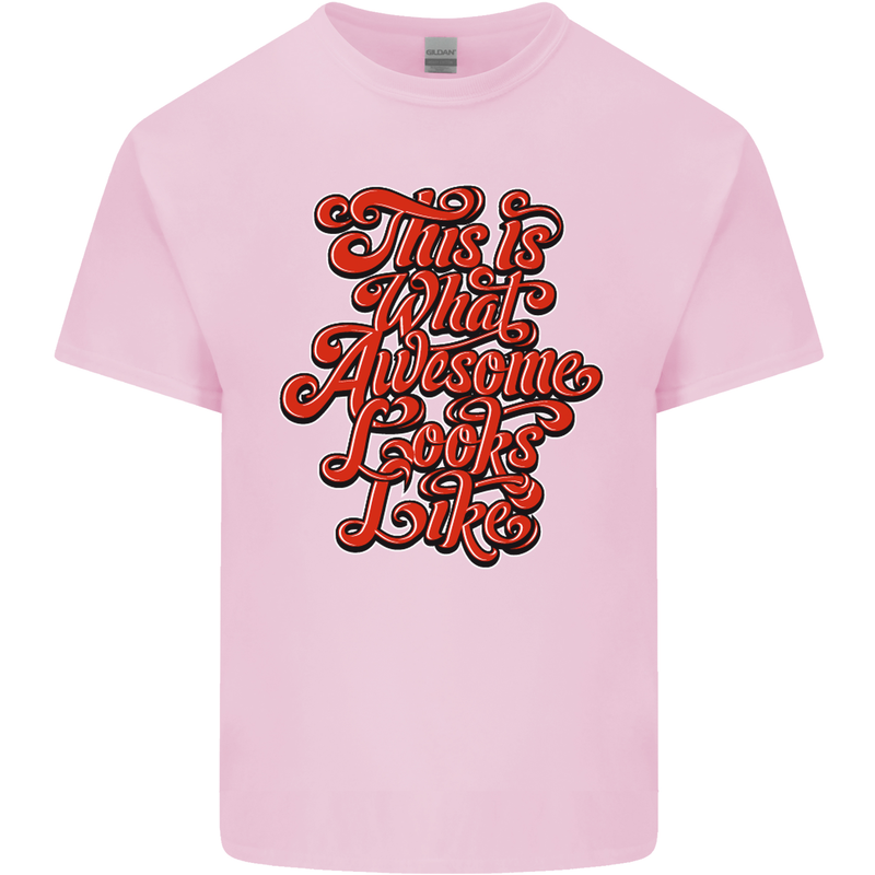 This Is What Awesome Looks Like Funny Kids T-Shirt Childrens Light Pink