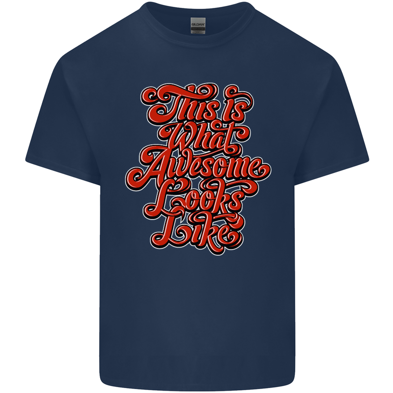 This Is What Awesome Looks Like Funny Kids T-Shirt Childrens Navy Blue