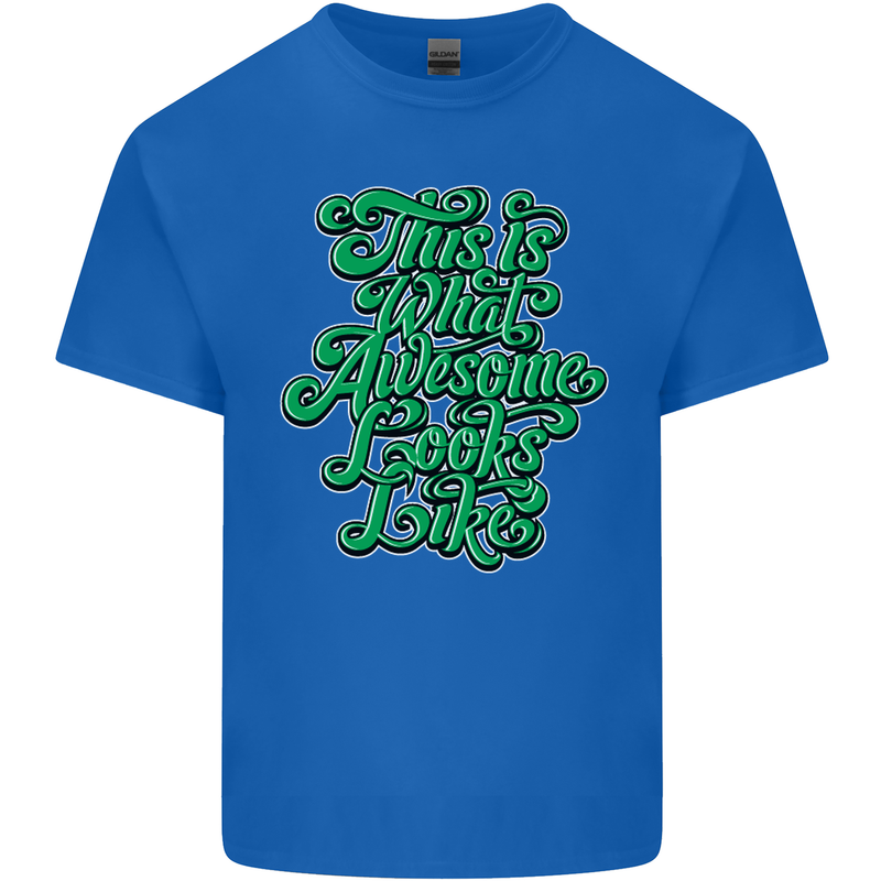 This Is What Awesome Looks Like Funny Kids T-Shirt Childrens Royal Blue