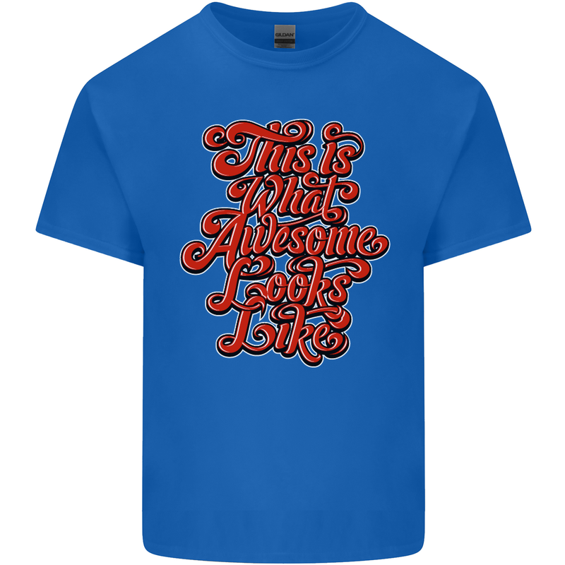 This Is What Awesome Looks Like Funny Kids T-Shirt Childrens Royal Blue