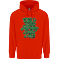 This Is What Awesome Looks Like Funny Mens 80% Cotton Hoodie Bright Red