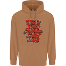 This Is What Awesome Looks Like Funny Mens 80% Cotton Hoodie Caramel Latte