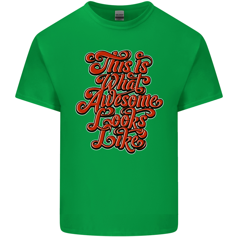 This Is What Awesome Looks Like Funny Mens Cotton T-Shirt Tee Top Irish Green