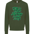 This Is What Awesome Looks Like Funny Mens Sweatshirt Jumper Forest Green
