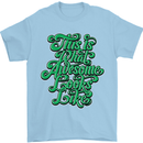 This Is What Awesome Looks Like Funny Mens T-Shirt Cotton Gildan Light Blue