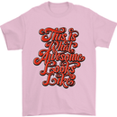 This Is What Awesome Looks Like Funny Mens T-Shirt Cotton Gildan Light Pink