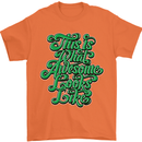 This Is What Awesome Looks Like Funny Mens T-Shirt Cotton Gildan Orange