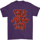 This Is What Awesome Looks Like Funny Mens T-Shirt Cotton Gildan Purple