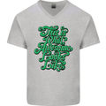 This Is What Awesome Looks Like Funny Mens V-Neck Cotton T-Shirt Sports Grey