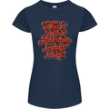 This Is What Awesome Looks Like Funny Womens Petite Cut T-Shirt Navy Blue
