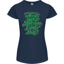 This Is What Awesome Looks Like Funny Womens Petite Cut T-Shirt Navy Blue