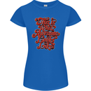 This Is What Awesome Looks Like Funny Womens Petite Cut T-Shirt Royal Blue