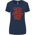 This Is What Awesome Looks Like Funny Womens Wider Cut T-Shirt Navy Blue