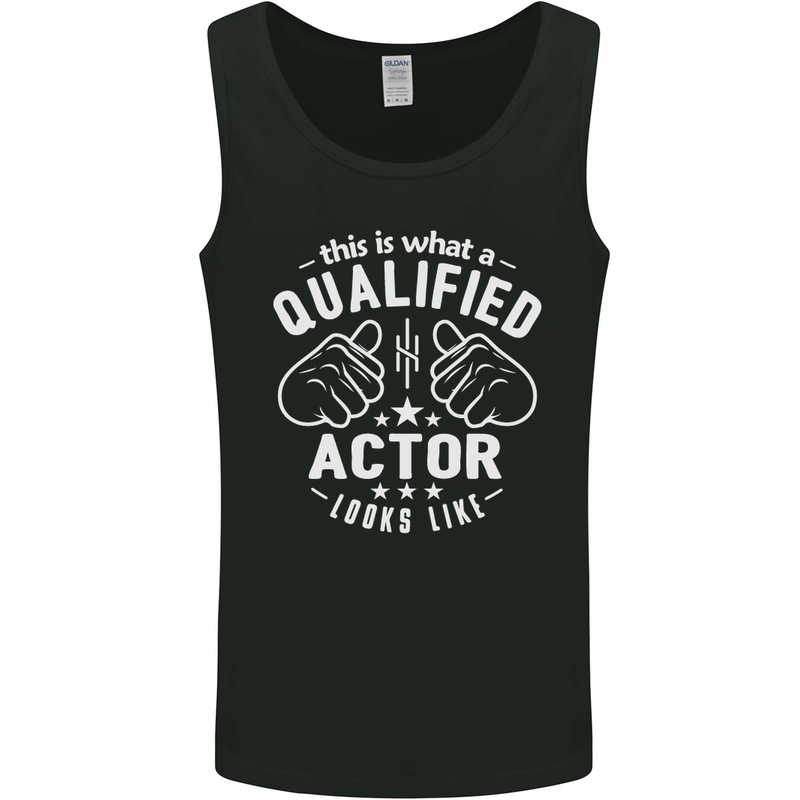 This Is What a Qualified Actor Looks Like Mens Vest Tank Top Black