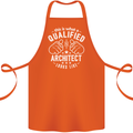 This Is What a Qualified Architect Looks Like Cotton Apron 100% Organic Orange
