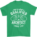 This Is What a Qualified Architect Looks Like Mens T-Shirt Cotton Gildan Irish Green