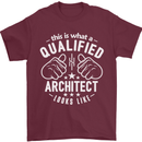 This Is What a Qualified Architect Looks Like Mens T-Shirt Cotton Gildan Maroon