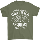 This Is What a Qualified Architect Looks Like Mens T-Shirt Cotton Gildan Military Green