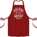 This Is What a Qualified Artist Looks Like Cotton Apron 100% Organic Maroon
