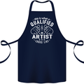 This Is What a Qualified Artist Looks Like Cotton Apron 100% Organic Navy Blue