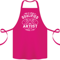 This Is What a Qualified Artist Looks Like Cotton Apron 100% Organic Pink
