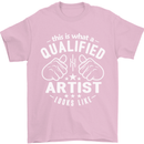 This Is What a Qualified Artist Looks Like Mens T-Shirt Cotton Gildan Light Pink