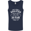 This Is What a Qualified Au Pair Looks Like Mens Vest Tank Top Navy Blue