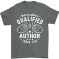 This Is What a Qualified Author Looks Like Mens T-Shirt Cotton Gildan Charcoal