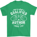 This Is What a Qualified Author Looks Like Mens T-Shirt Cotton Gildan Irish Green