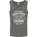 This Is What a Qualified Author Looks Like Mens Vest Tank Top Charcoal