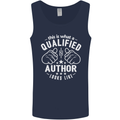 This Is What a Qualified Author Looks Like Mens Vest Tank Top Navy Blue