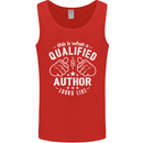 This Is What a Qualified Author Looks Like Mens Vest Tank Top Red