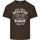 This Is What a Qualified Baker Looks Like Mens Cotton T-Shirt Tee Top Dark Chocolate