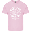 This Is What a Qualified Baker Looks Like Mens Cotton T-Shirt Tee Top Light Pink