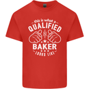 This Is What a Qualified Baker Looks Like Mens Cotton T-Shirt Tee Top Red