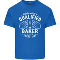 This Is What a Qualified Baker Looks Like Mens Cotton T-Shirt Tee Top Royal Blue