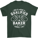 This Is What a Qualified Baker Looks Like Mens T-Shirt Cotton Gildan Forest Green