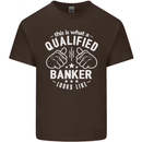 This Is What a Qualified Banker Looks Like Mens Cotton T-Shirt Tee Top Dark Chocolate
